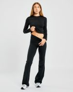 Sculpt Long Sleeve Top - Black - Image 7