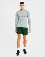 Essential Seamless 1/4 Zip Pullover - Grey Marl - Image 3