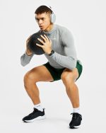 Essential Seamless 1/4 Zip Pullover - Grey Marl - Image 8