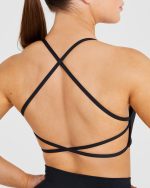 Essential Crossback Sports Bra - Black - Image 6