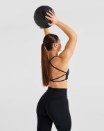 Essential Crossback Sports Bra - Black - Image 8