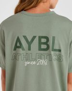 AYBL Athletics Oversized T Shirt - Green - Image 5