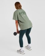 AYBL Athletics Oversized T Shirt - Green - Image 8