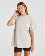 AYBL Athletics Oversized T Shirt - Beige - Image 2