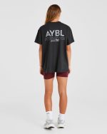 AYBL Athletics Oversized T Shirt - Black - Image 3