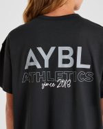 AYBL Athletics Oversized T Shirt - Black - Image 5