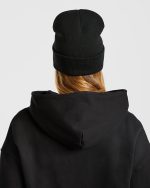 Embroidered Beanie - Black - Image 5