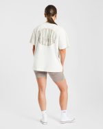 Mind Over Matter Oversized T Shirt - Beige/Brown - Image 12