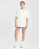 Mind Over Matter Oversized T Shirt - Beige/Brown - Image 11