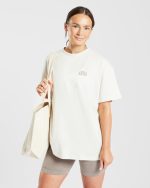 Mind Over Matter Oversized T Shirt - Beige/Brown - Image 15
