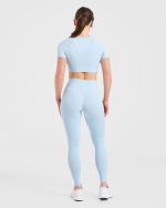 Staple Leggings - Pastel Blue - Image 4