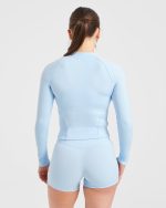 Staple Zip Jacket - Pastel Blue - Image 2
