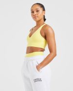 Staple Sports Bra - Pastel Lemon - Image 8