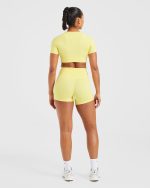 Staple Crop Top - Pastel Lemon - Image 4