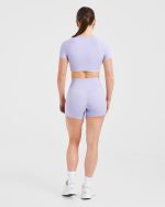 Staple Crop Top - Pastel Lavender - Image 4