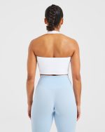 Staple Halterneck Crop Top - White - Image 2