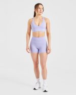 Staple Sports Bra - Pastel Lavender - Image 3