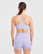 Staple Sports Bra - Pastel Lavender - Image 2