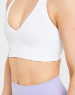 Staple Sports Bra - White - Image 5