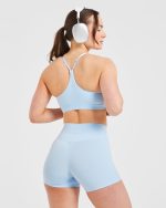 Staple Sports Bra - Pastel Blue - Image 8