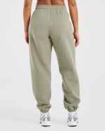 Athletics Track Oversized Joggers - Muted Olive - Image 2