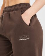 Athletics Track Oversized Joggers - Brown/Sand - Image 5