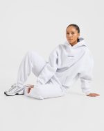Athletics Track Oversized Hoodie - Heather Grey/Navy - Image 8