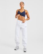 Athletics Track Oversized Joggers - Heather Grey/Navy - Image 7