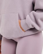 Sport Outline Oversized Hoodie - Mauve Purple - Image 6