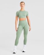 Balance V3 Seamless Leggings - Grove Green - Image 3