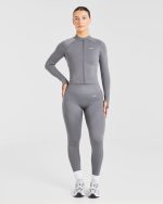 Balance V3 Seamless Zip Jacket - Charcoal Grey - Image 3