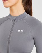 Balance V3 Seamless Zip Jacket - Charcoal Grey - Image 5