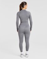 Balance V3 Seamless Zip Jacket - Charcoal Grey - Image 4