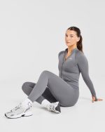 Balance V3 Seamless Zip Jacket - Charcoal Grey - Image 8