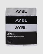 Essential Boxer Trunk (3 pack) - Black/White/Grey - Image 6