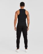 Muscle Ribbed Tank - Black - Image 4