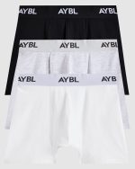 Essential Boxer Trunk (3 pack) - Black/White/Grey - Image 5