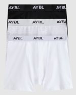 Essential Boxer Brief (3 pack) - Black/White/Grey - Image 6