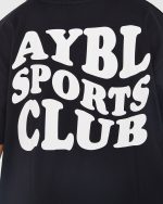 Sports Club Wavy Oversized T Shirt - Black - Image 6
