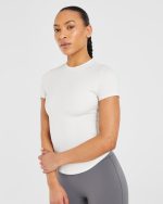 Sculpt T Shirt - Marshmallow - Image 7