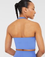 Staple Halterneck Crop Top - Cobalt Blue - Image 6