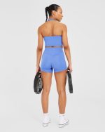 Staple Halterneck Crop Top - Cobalt Blue - Image 8