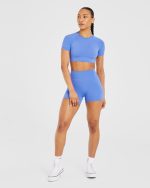 Staple Crop Top - Cobalt Blue - Image 3