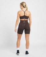 Empower Seamless Cycling Shorts - Cocoa Brown - Image 4