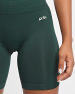 Empower Seamless Cycling Shorts - Dark Green - Image 5