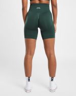 Empower Seamless Cycling Shorts - Dark Green - Image 2