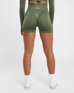 Empower Seamless Shorts - Khaki Green - Image 2