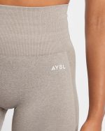 Empower Seamless Cycling Shorts - Taupe Marl - Image 5