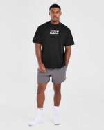 Retro Oversized T Shirt - Black - Image 3