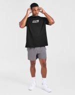 Retro Oversized T Shirt - Black - Image 8